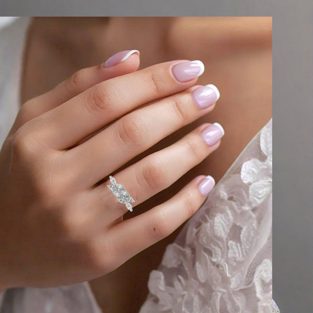 Moissanite Diamond 925 Silver Ring