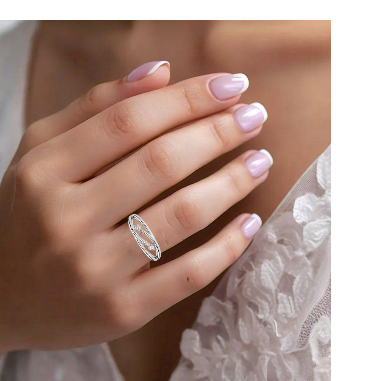 Crosslite Moissanite Diamond925 Silver Ring