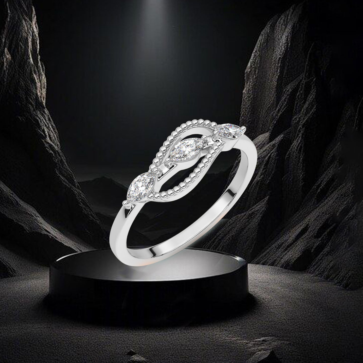 Moissanite Diamond 925 Silver Ring