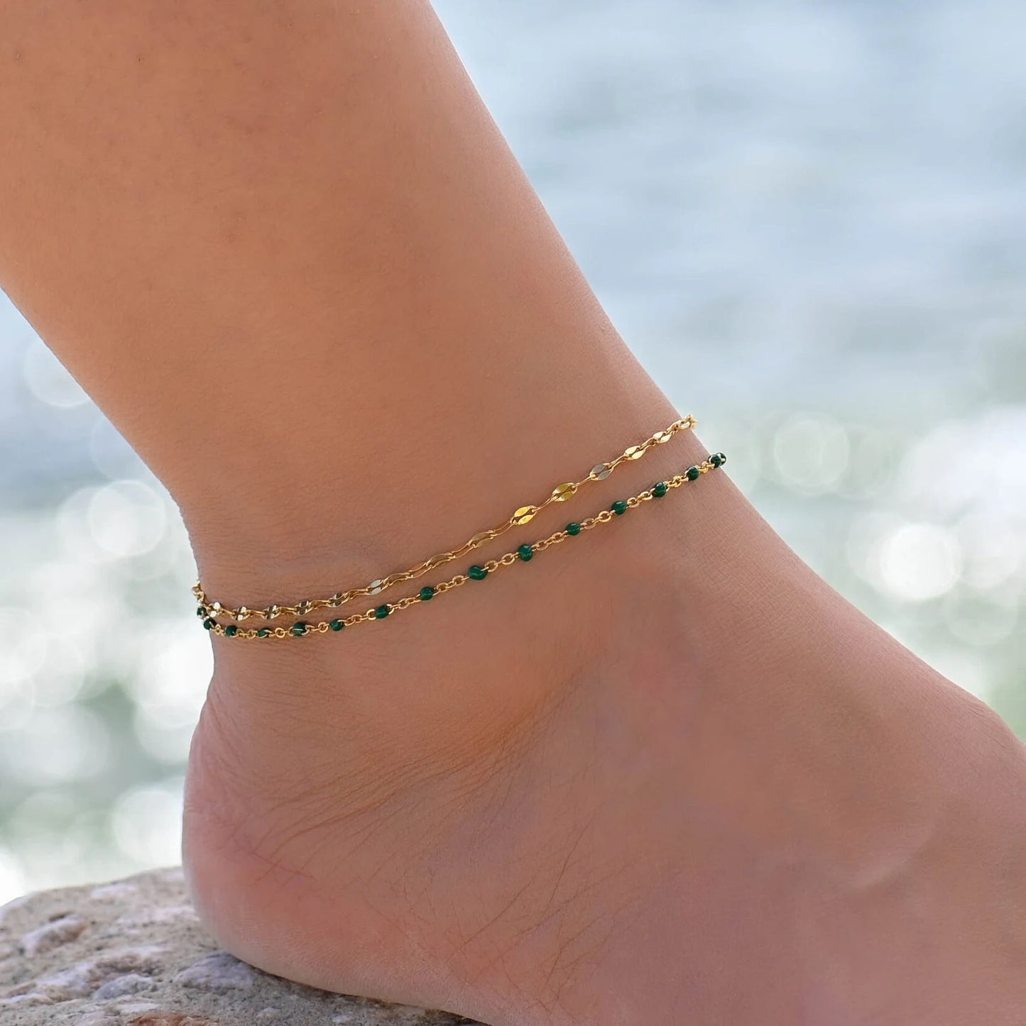 Boho 925 Silver Anklet