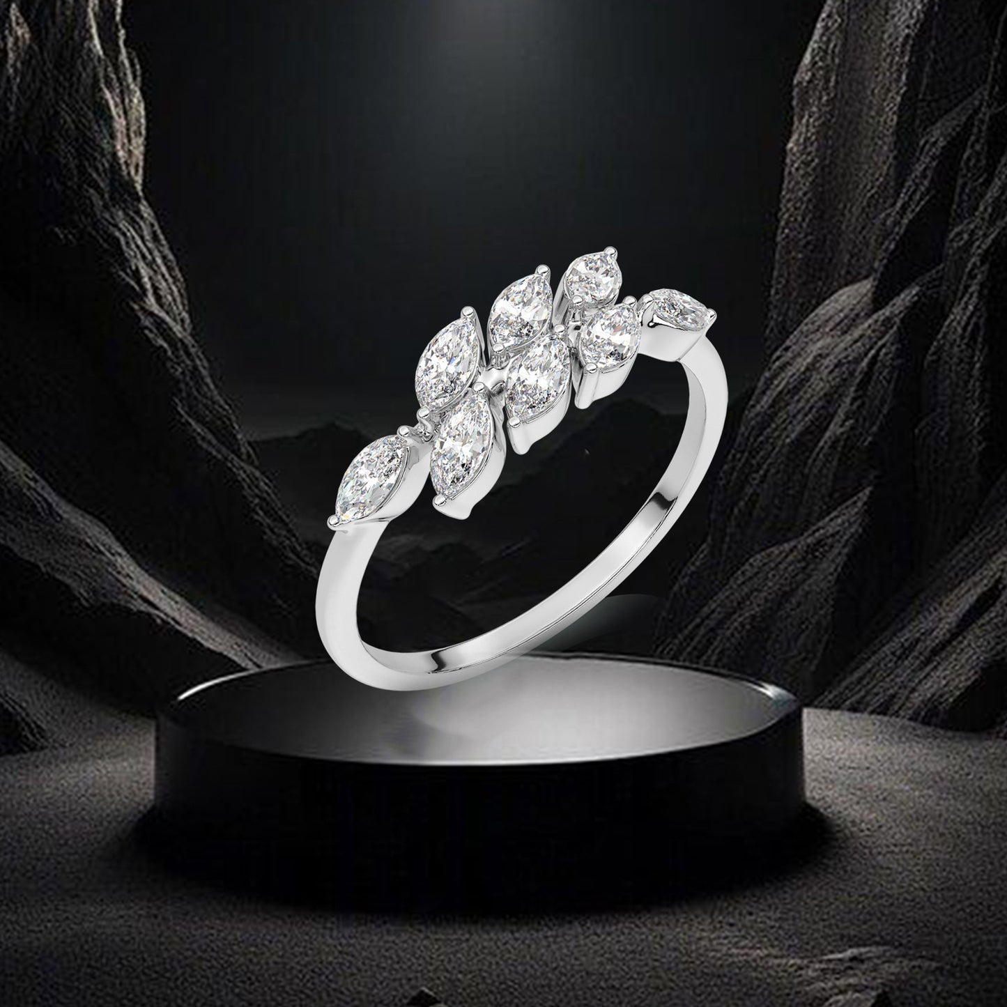 Moissanite Diamond 925 Silver Ring