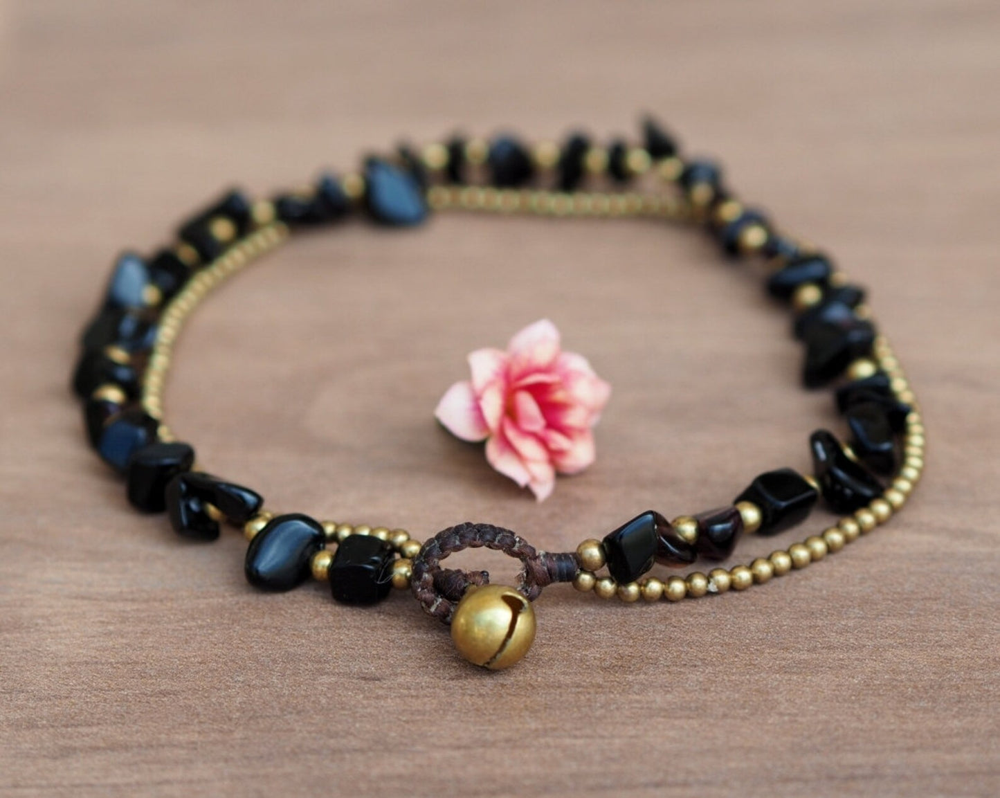 Black 925 Silver Anklet