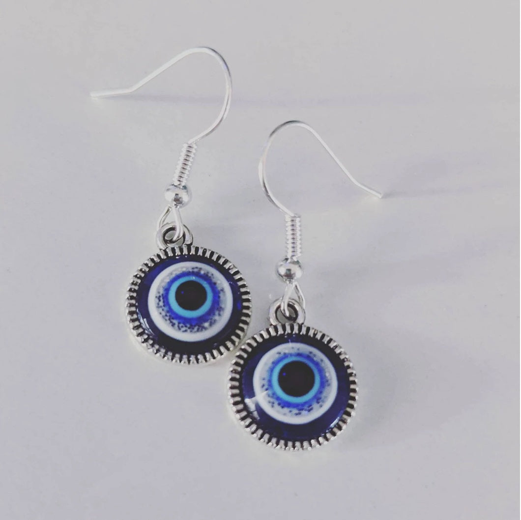 Casual Evil Eye 925 Silver Earring