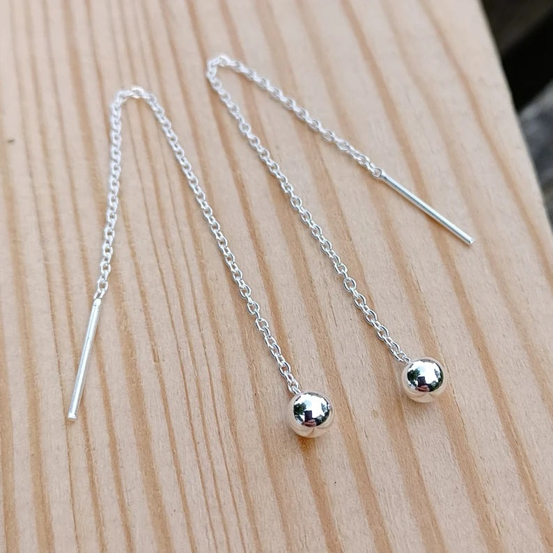 Little Ball Sui Dhaga 925 silver Earring