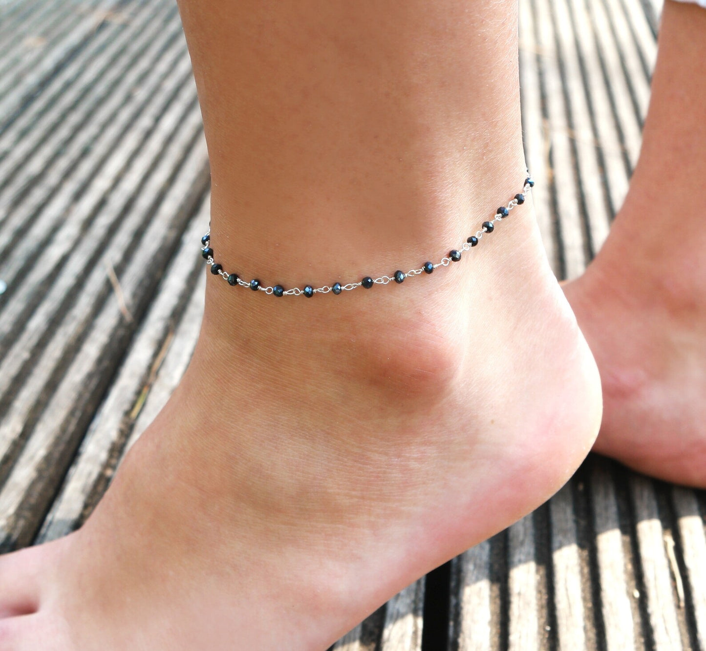 Boho 925 Silver Anklet