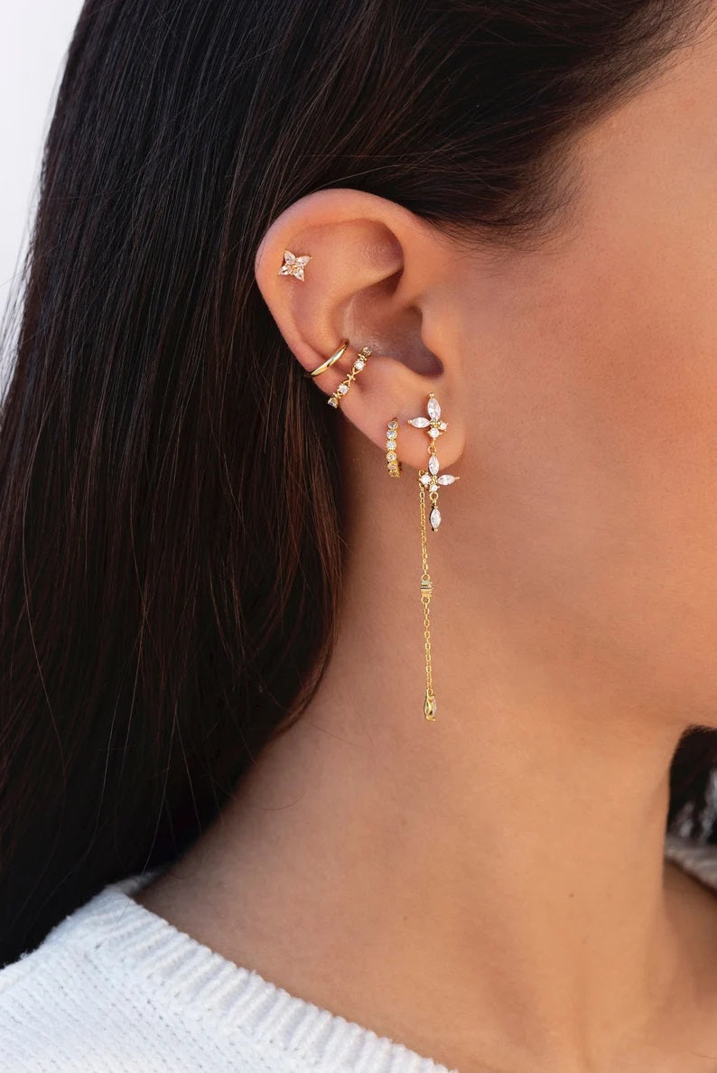 Jacklet Sui Dhaga 925 silver Earring