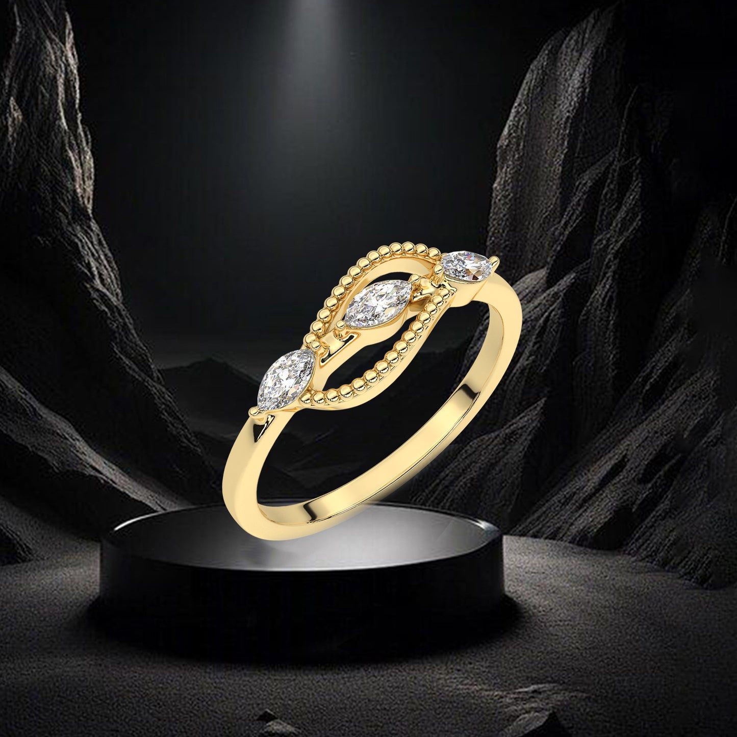 Moissanite Diamond 925 Silver Ring