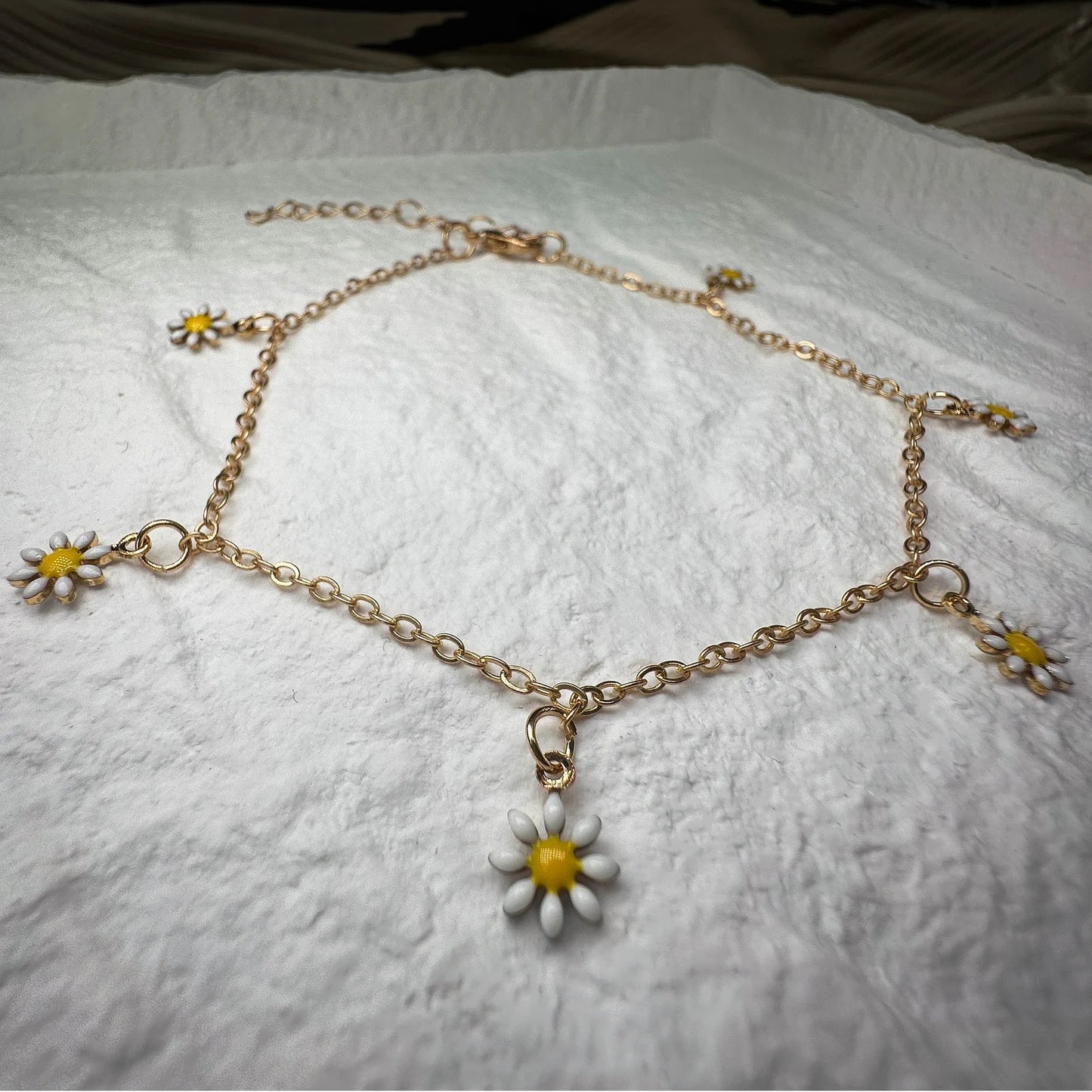 Floral 925 Silver Anklet