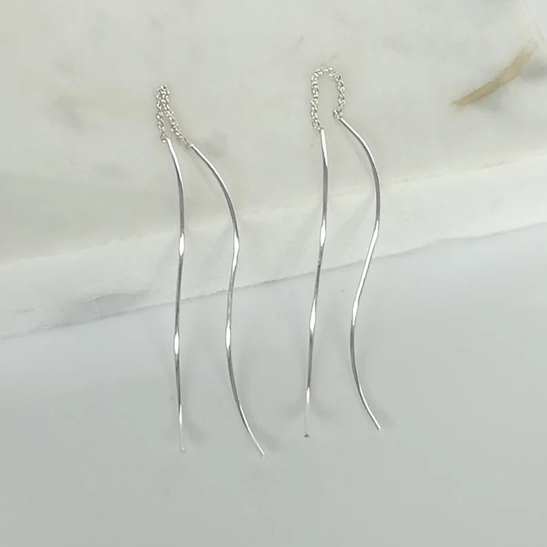 Thread Dangler Sui Dhaga 925 silver Earring