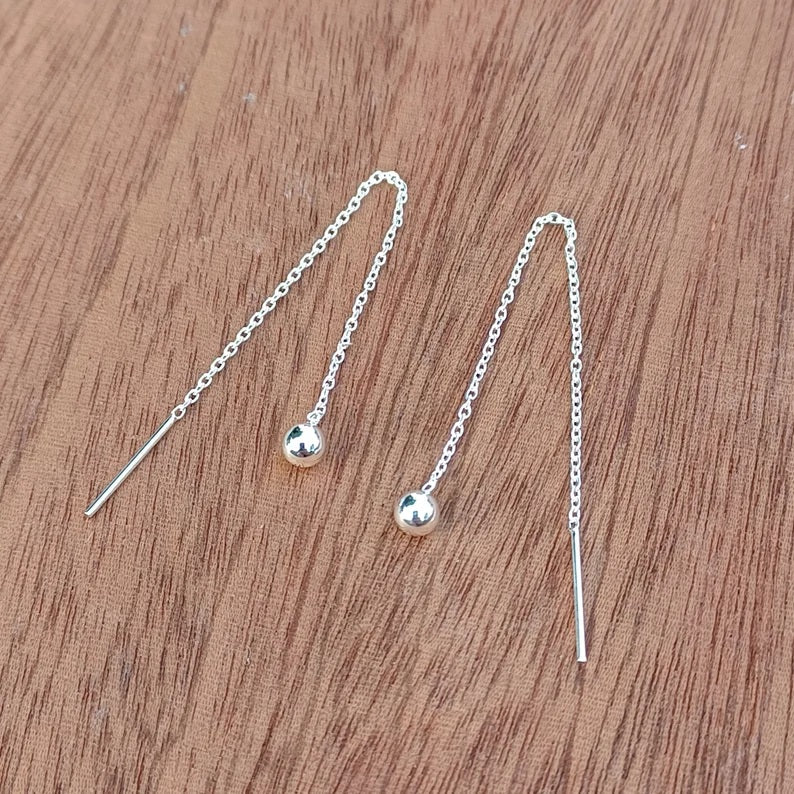 Little Ball Sui Dhaga 925 silver Earring