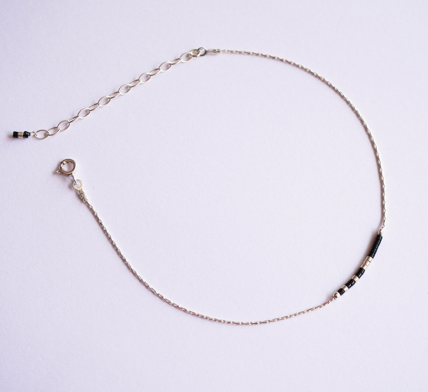 Delicate thin 925 Silver Anklet