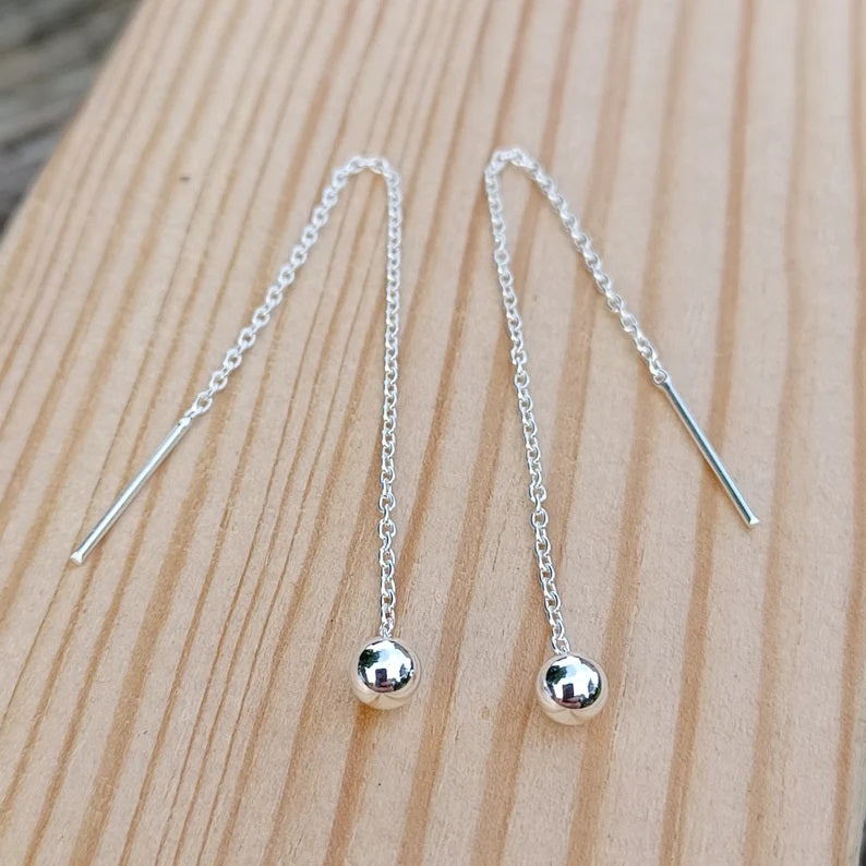Little Ball Sui Dhaga 925 silver Earring