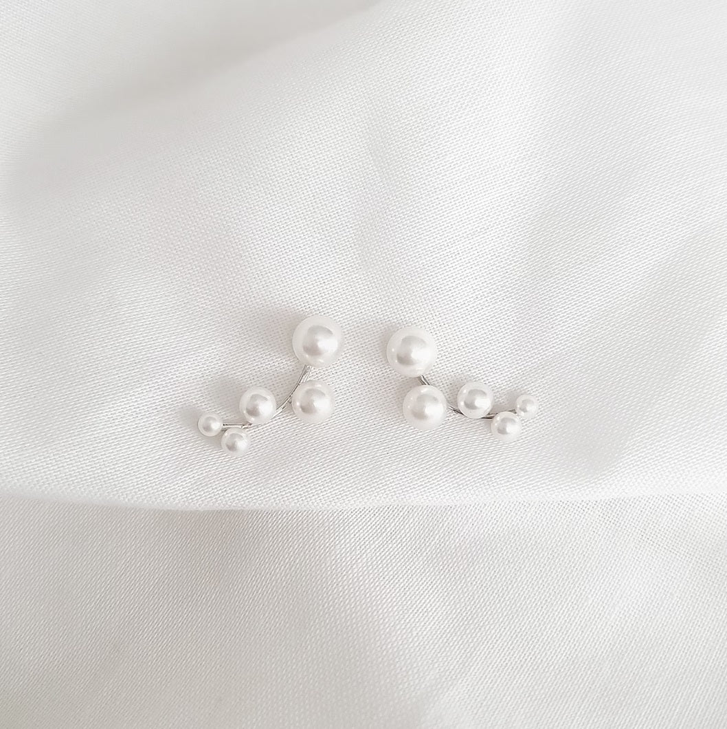Pearl Round 925 Silver Earring