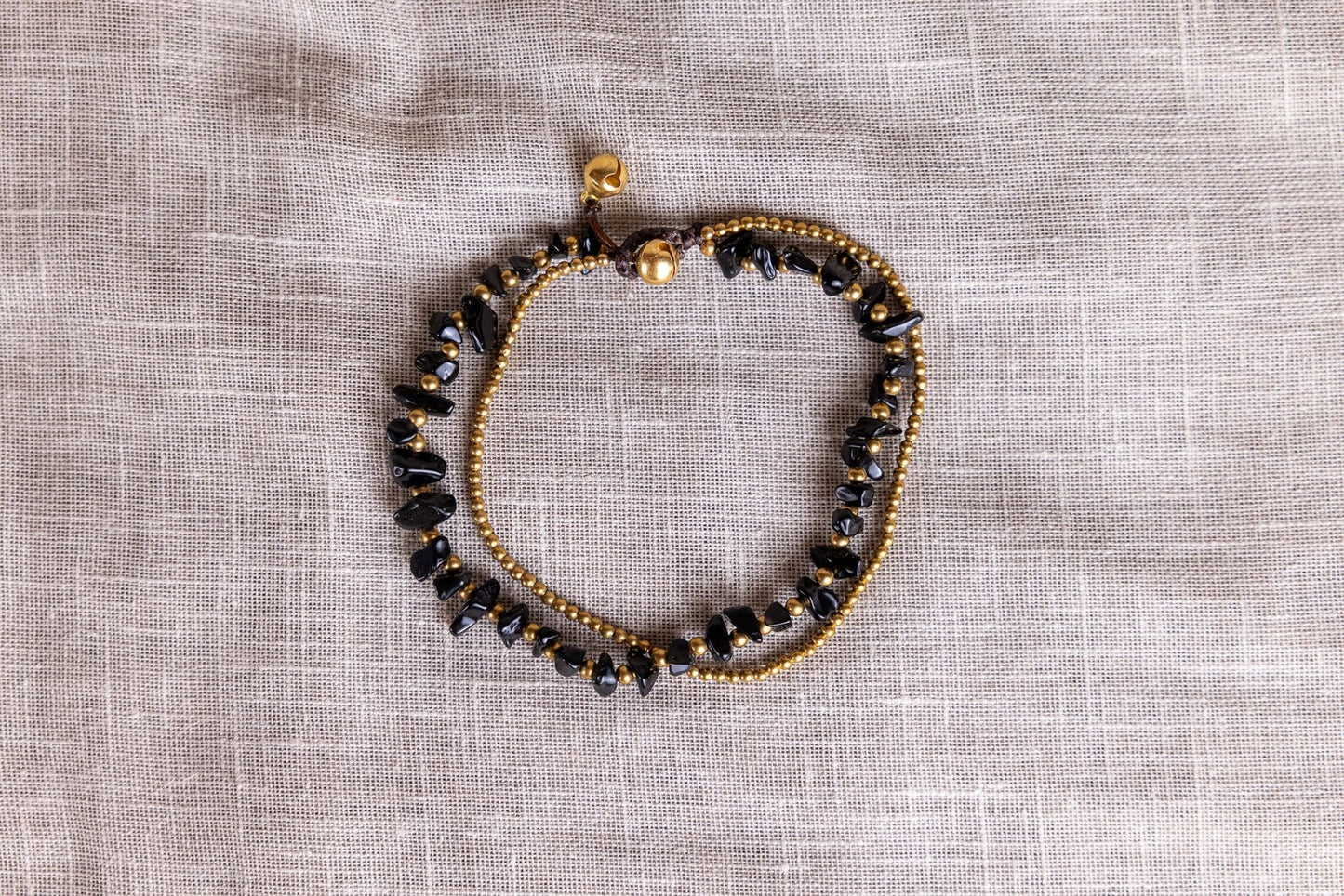 Black 925 Silver Anklet