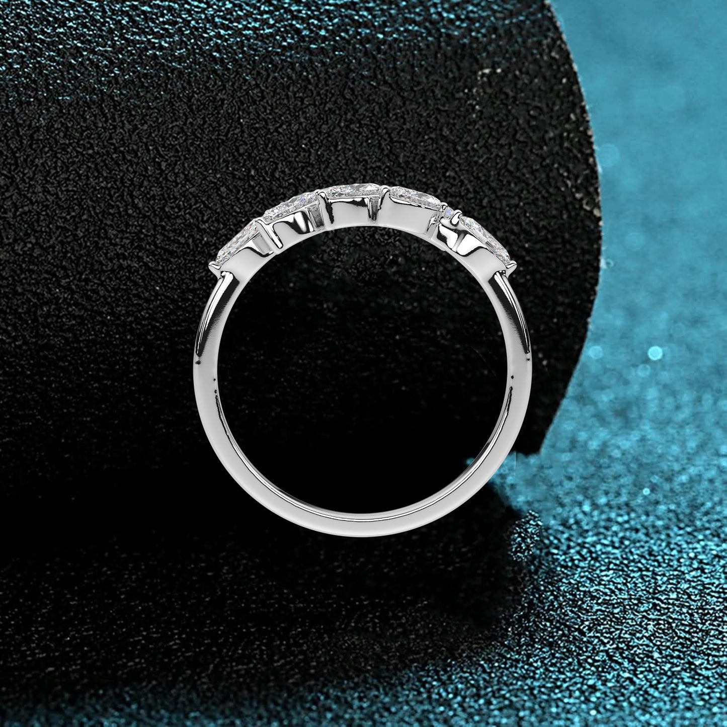 Moissanite Diamond 925 Silver Ring