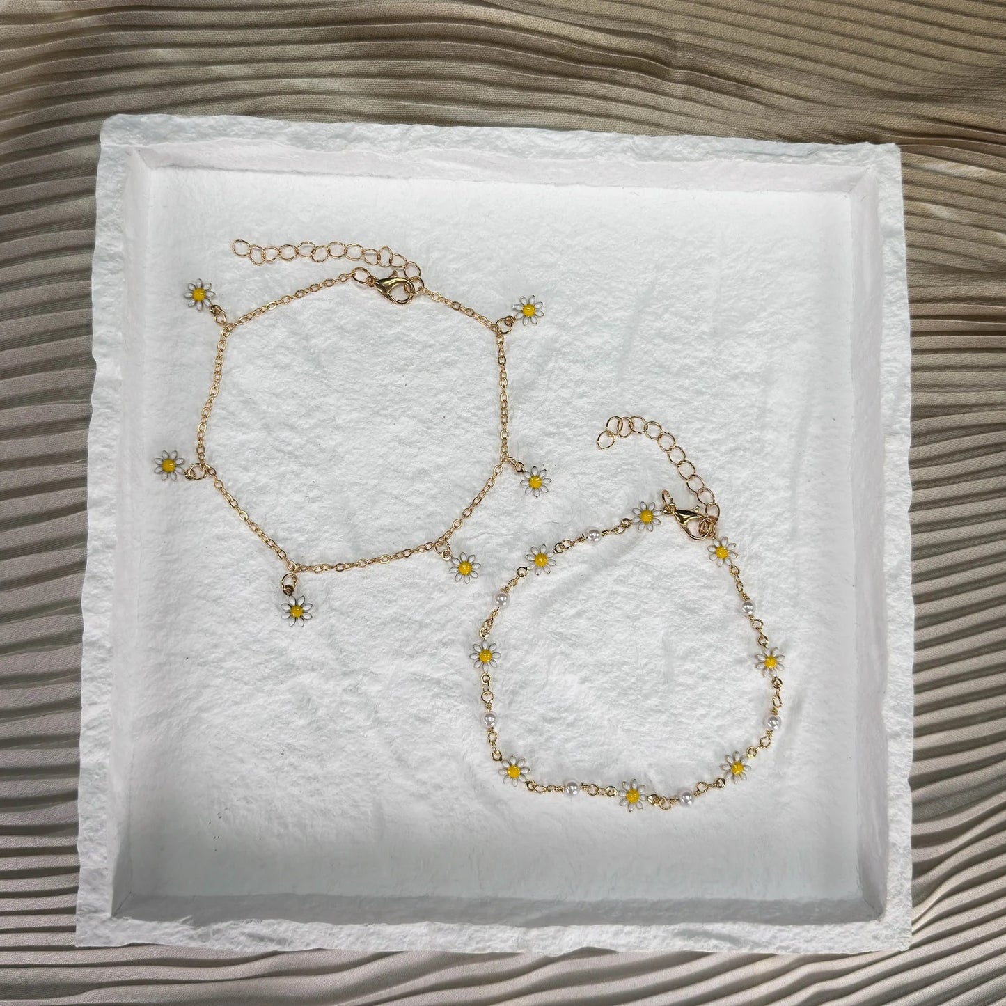 Floral 925 Silver Anklet