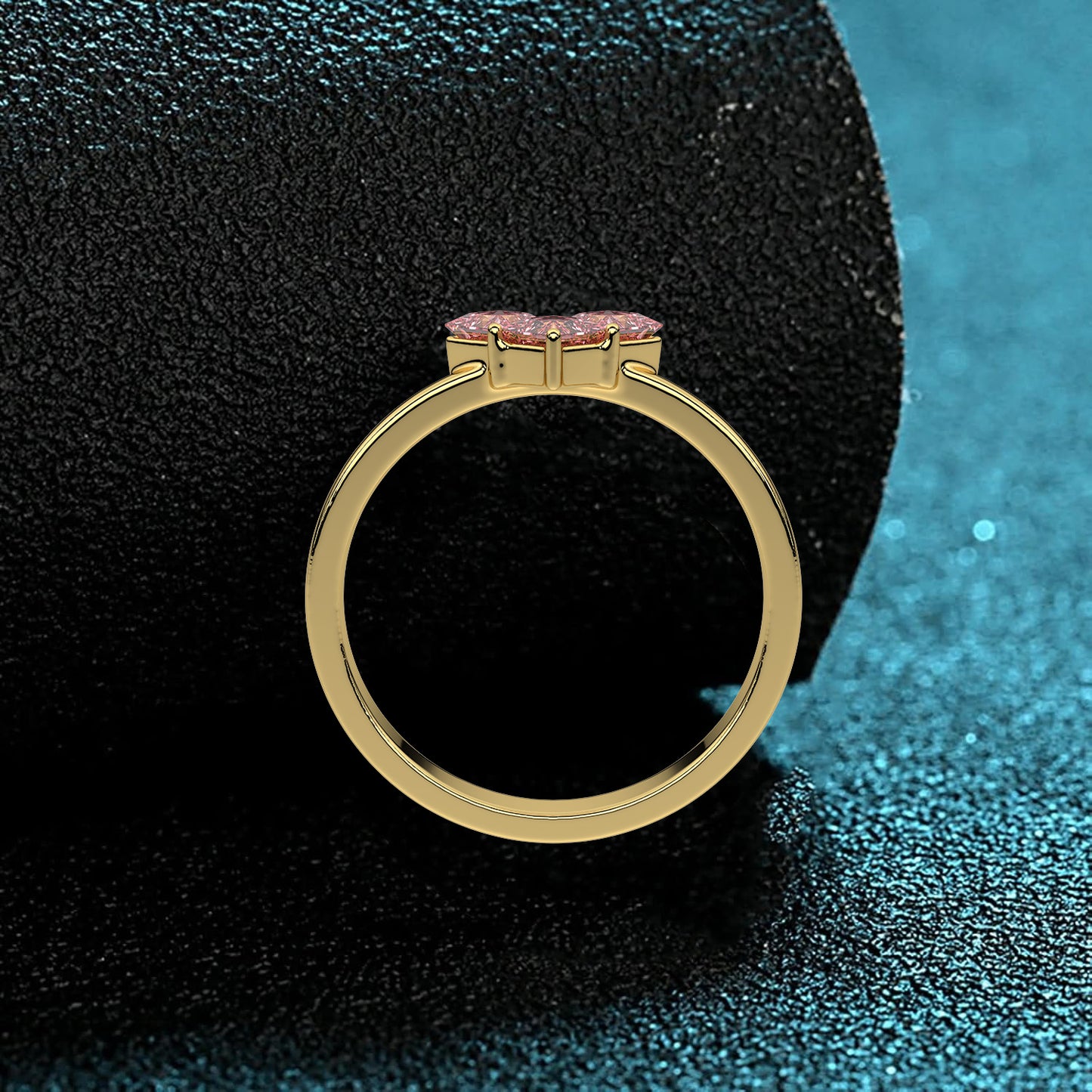 Fancy Heart 925 Silver Ring