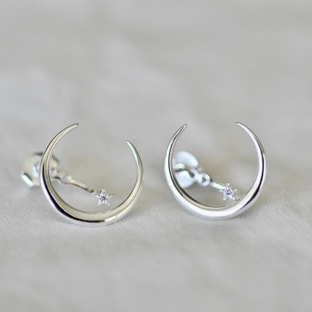 Starburst Moissanite Diamond 925 Silver Earring