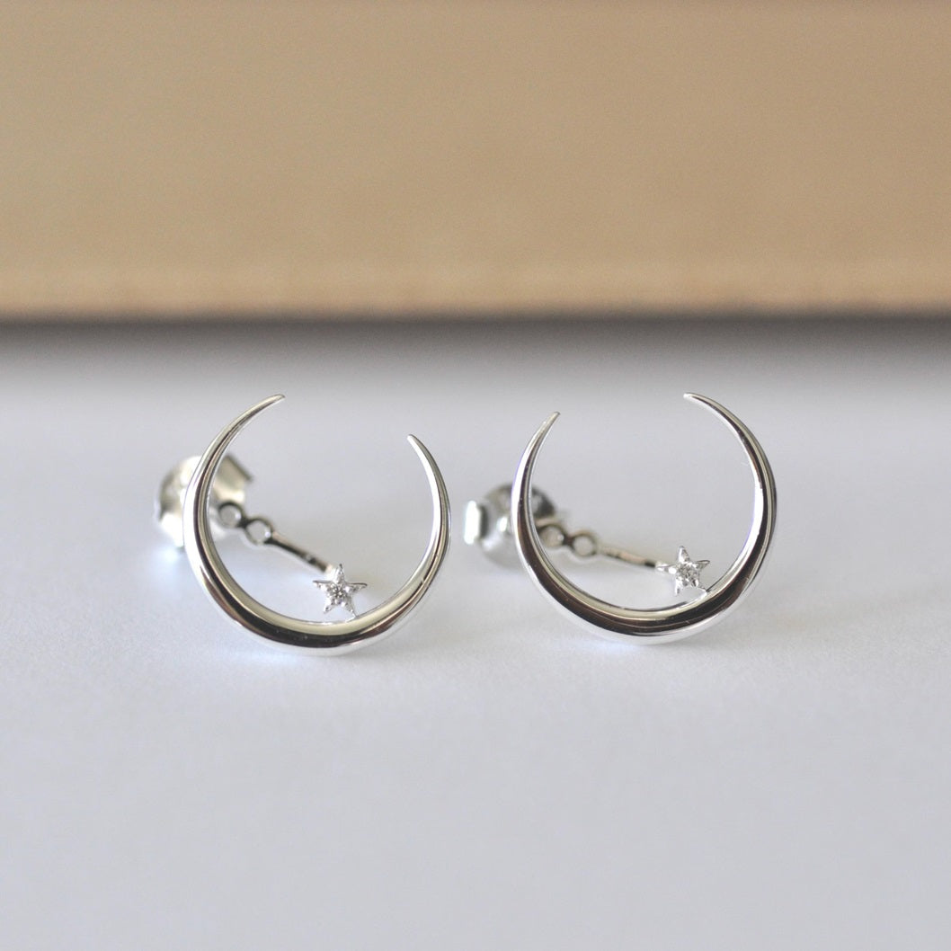 Starburst Moissanite Diamond 925 Silver Earring