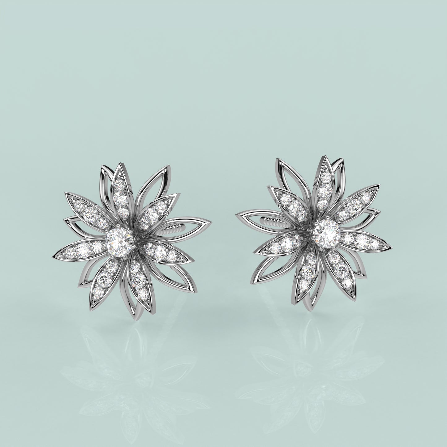 Symbol of Divinity Moissanite Diamond 925 Silver Earring