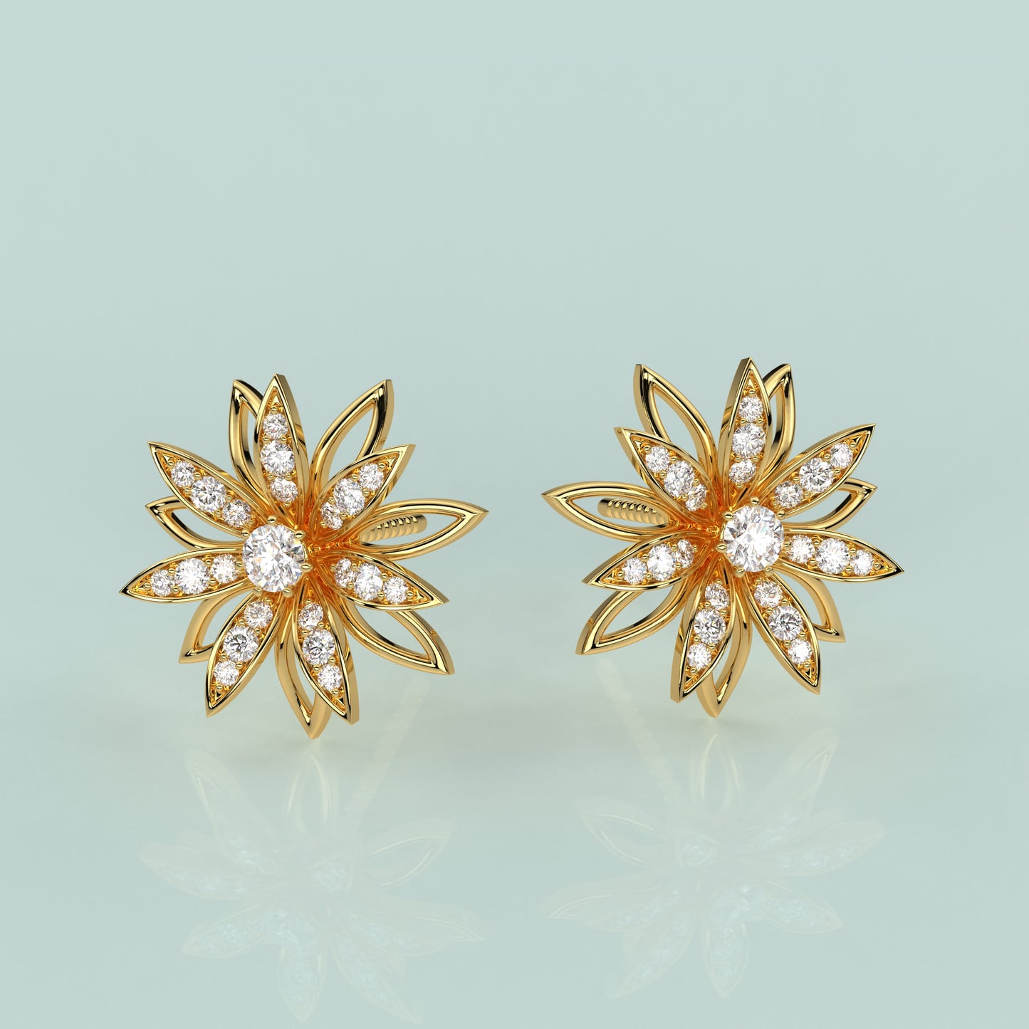 Symbol of Divinity Moissanite Diamond 925 Silver Earring