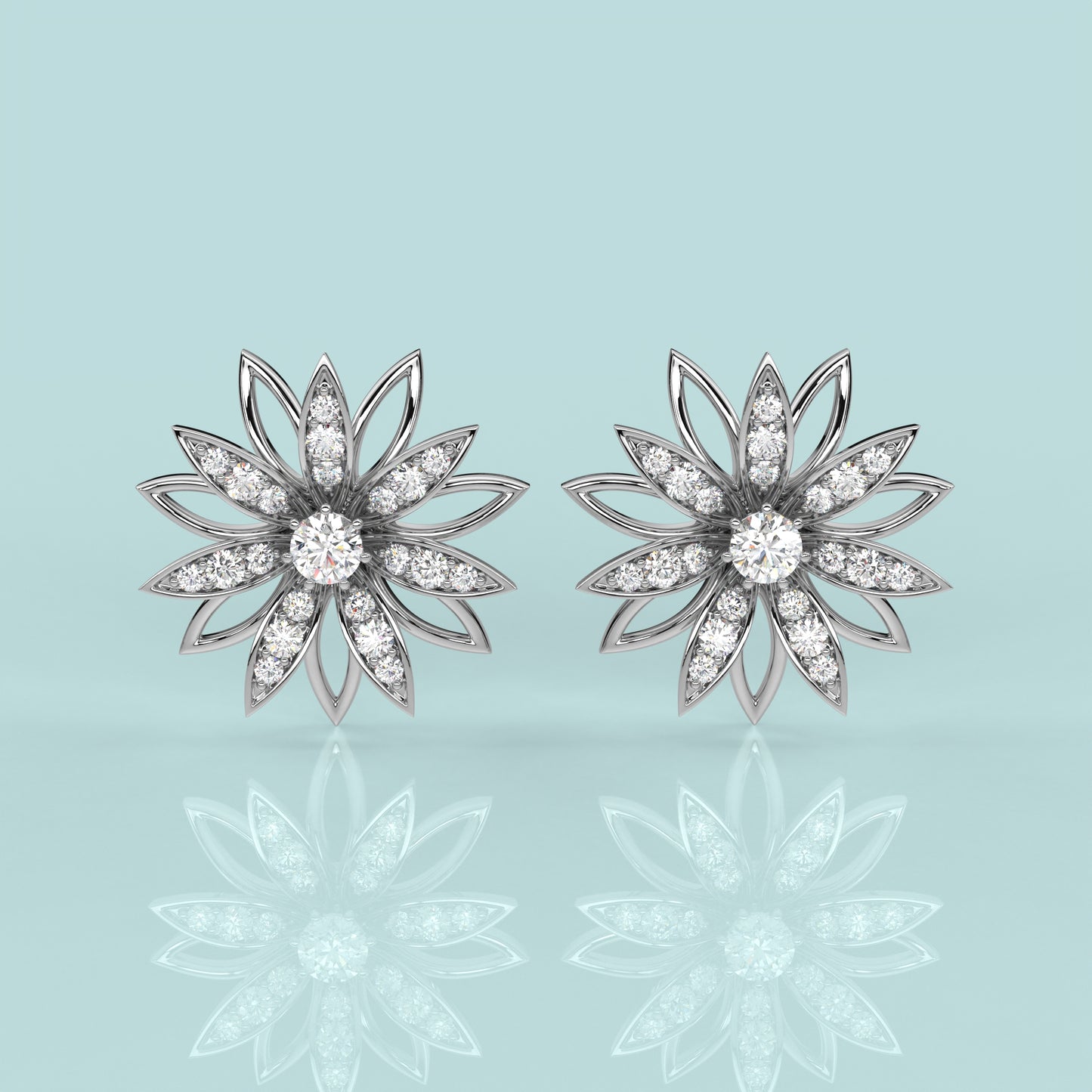 Symbol of Divinity Moissanite Diamond 925 Silver Earring