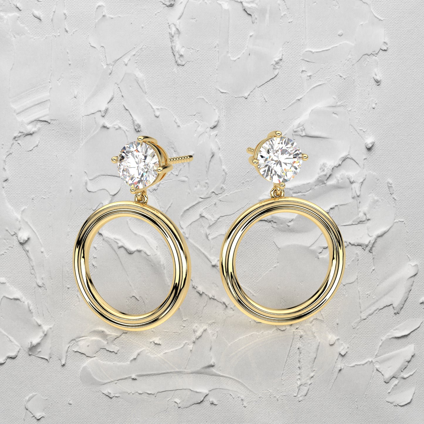 Mable Moissanite Diamond 925 Silver Earring