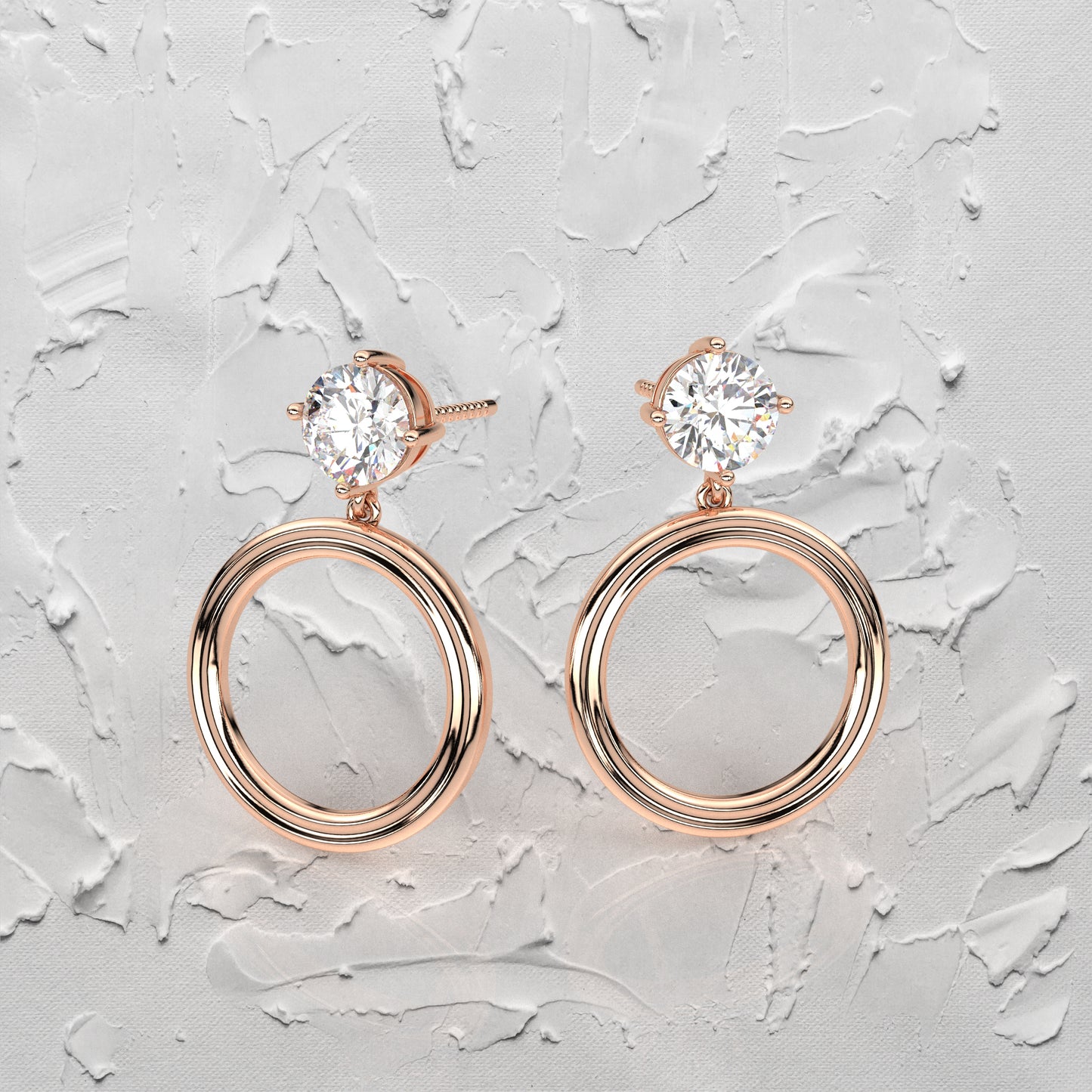 Mable Moissanite Diamond 925 Silver Earring