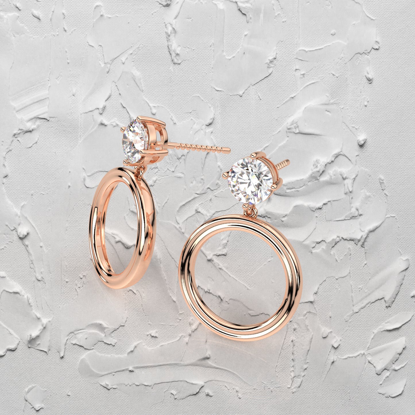 Mable Moissanite Diamond 925 Silver Earring