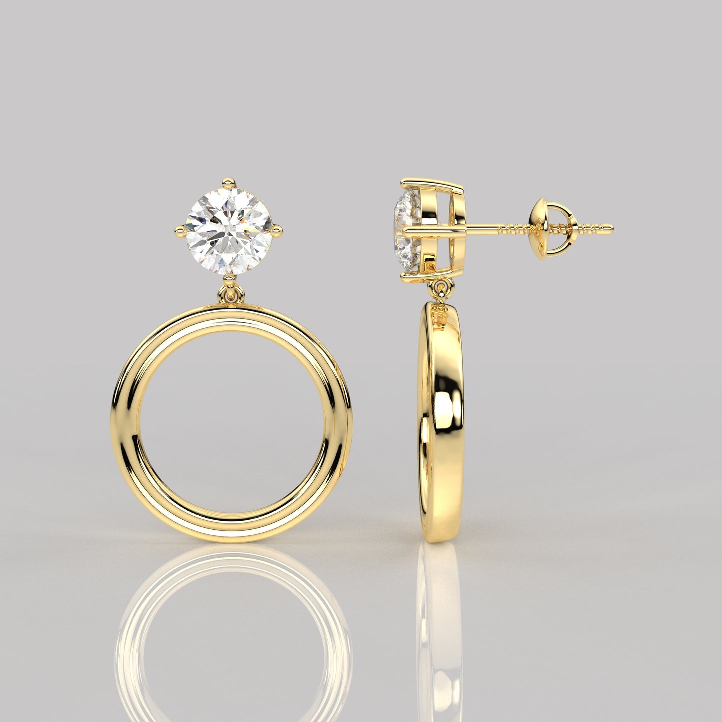 Mable Moissanite Diamond 925 Silver Earring