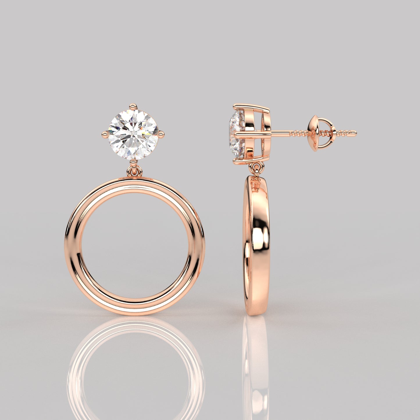 Mable Moissanite Diamond 925 Silver Earring