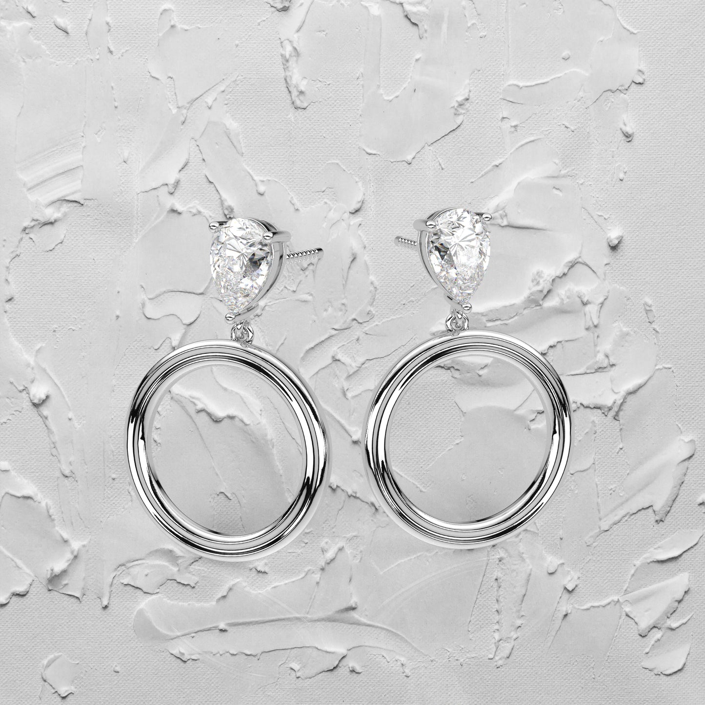 Frendy Moissanite Diamond 925 Silver Earring