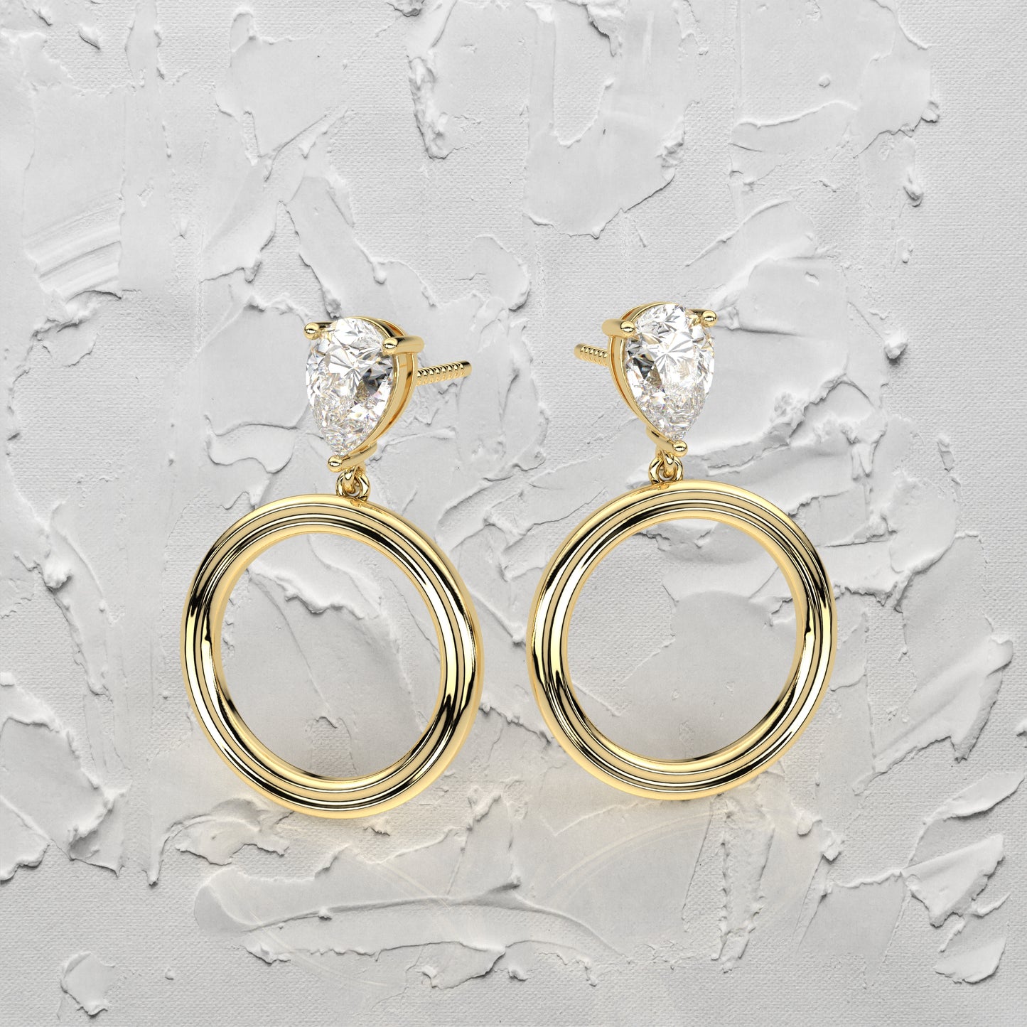 Frendy Moissanite Diamond 925 Silver Earring