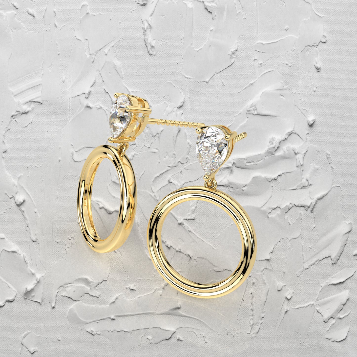 Frendy Moissanite Diamond 925 Silver Earring