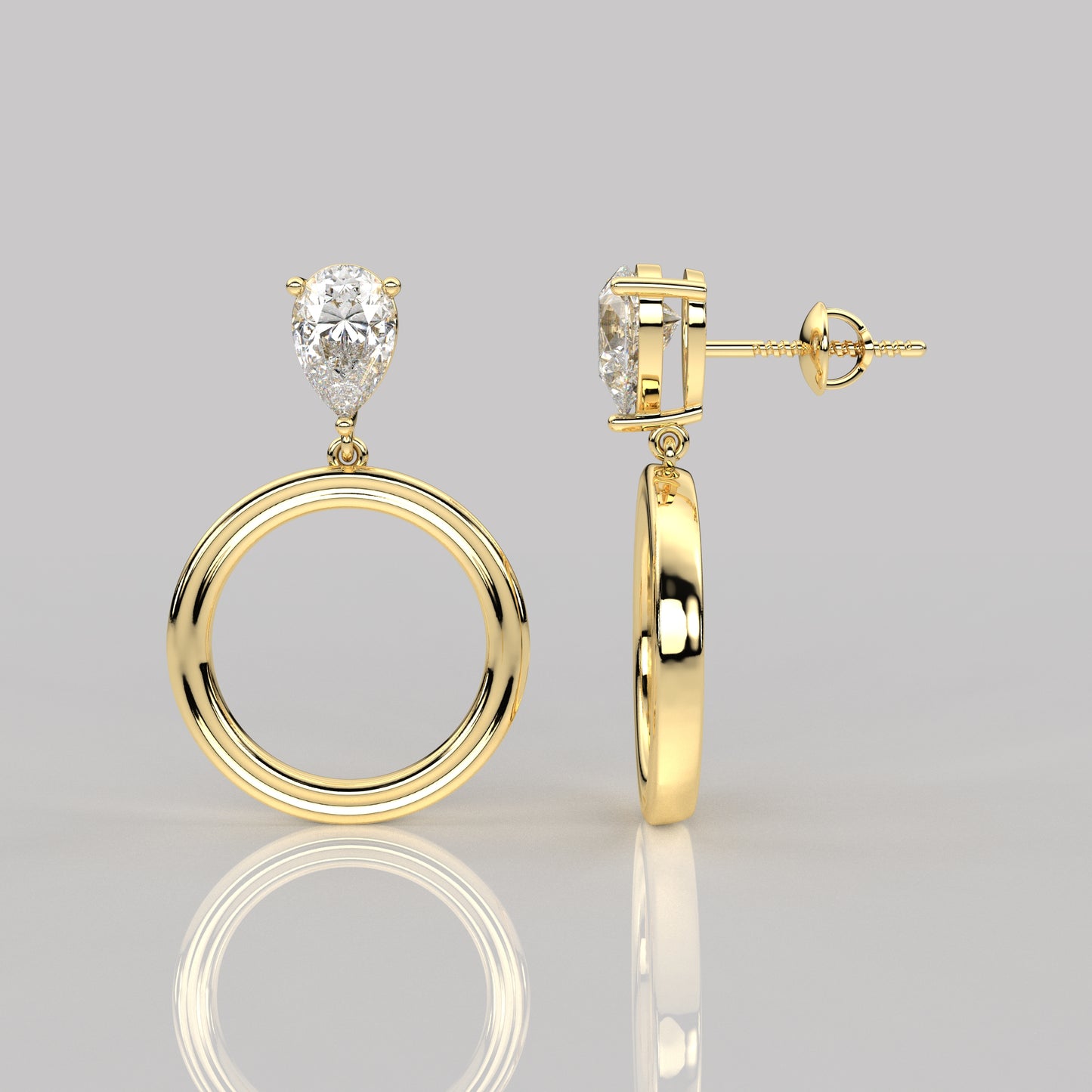 Frendy Moissanite Diamond 925 Silver Earring