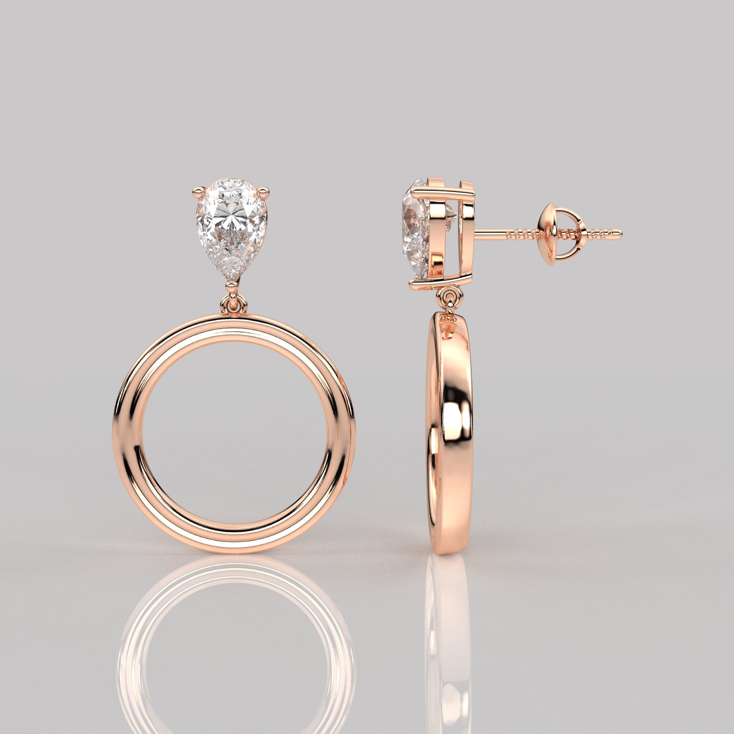 Frendy Moissanite Diamond 925 Silver Earring