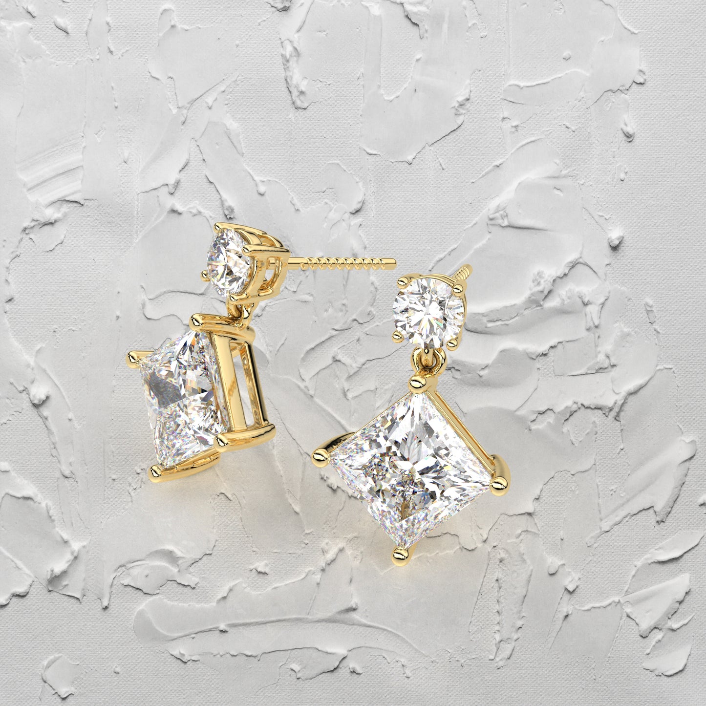 Empire Moissanite Diamond 925 Silver Earring