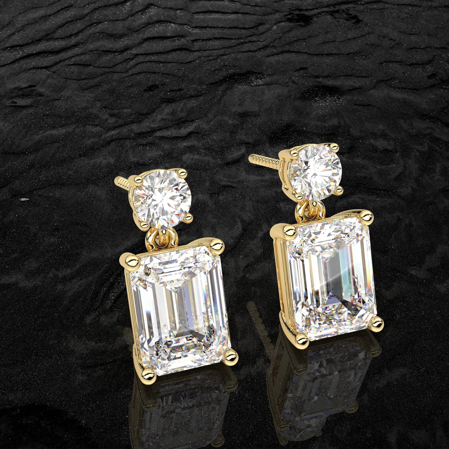 Doozy 1 Carat Moissanite Diamond 925 Silver Earring