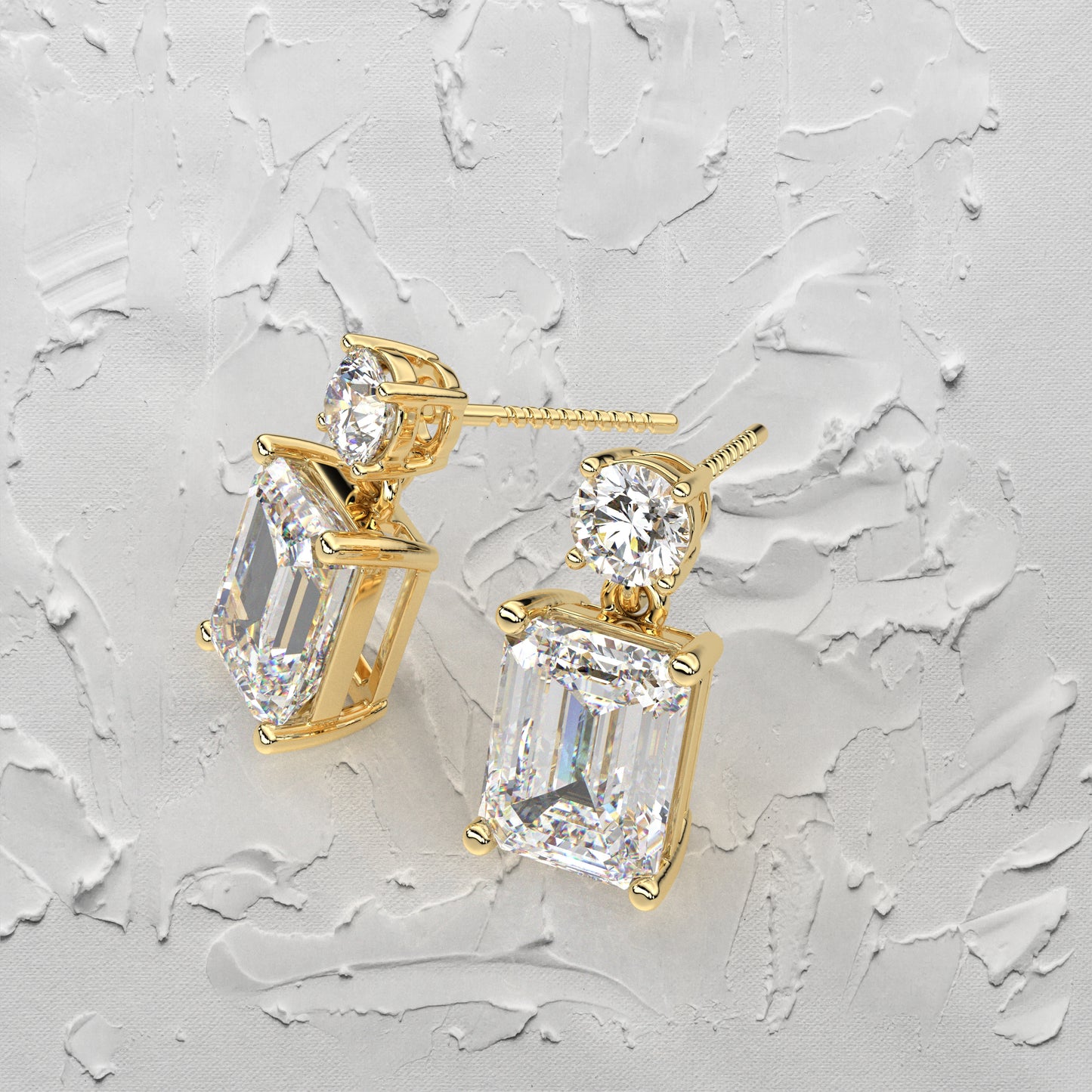 Doozy 1 Carat Moissanite Diamond 925 Silver Earring