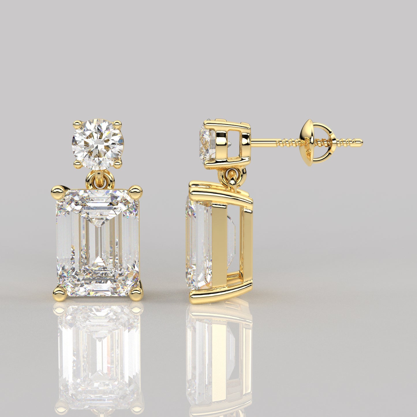 Doozy 1 Carat Moissanite Diamond 925 Silver Earring