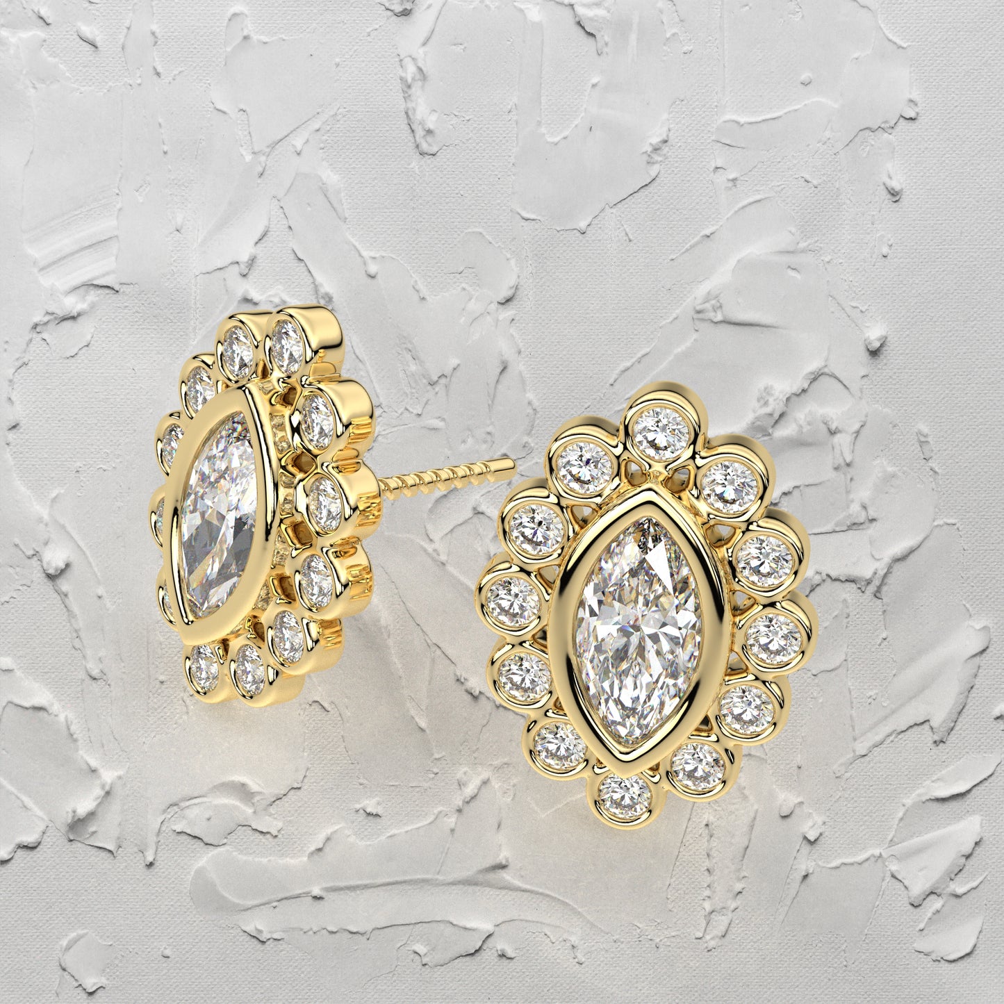 Voia Moissanite Diamond 925 Silver Earring