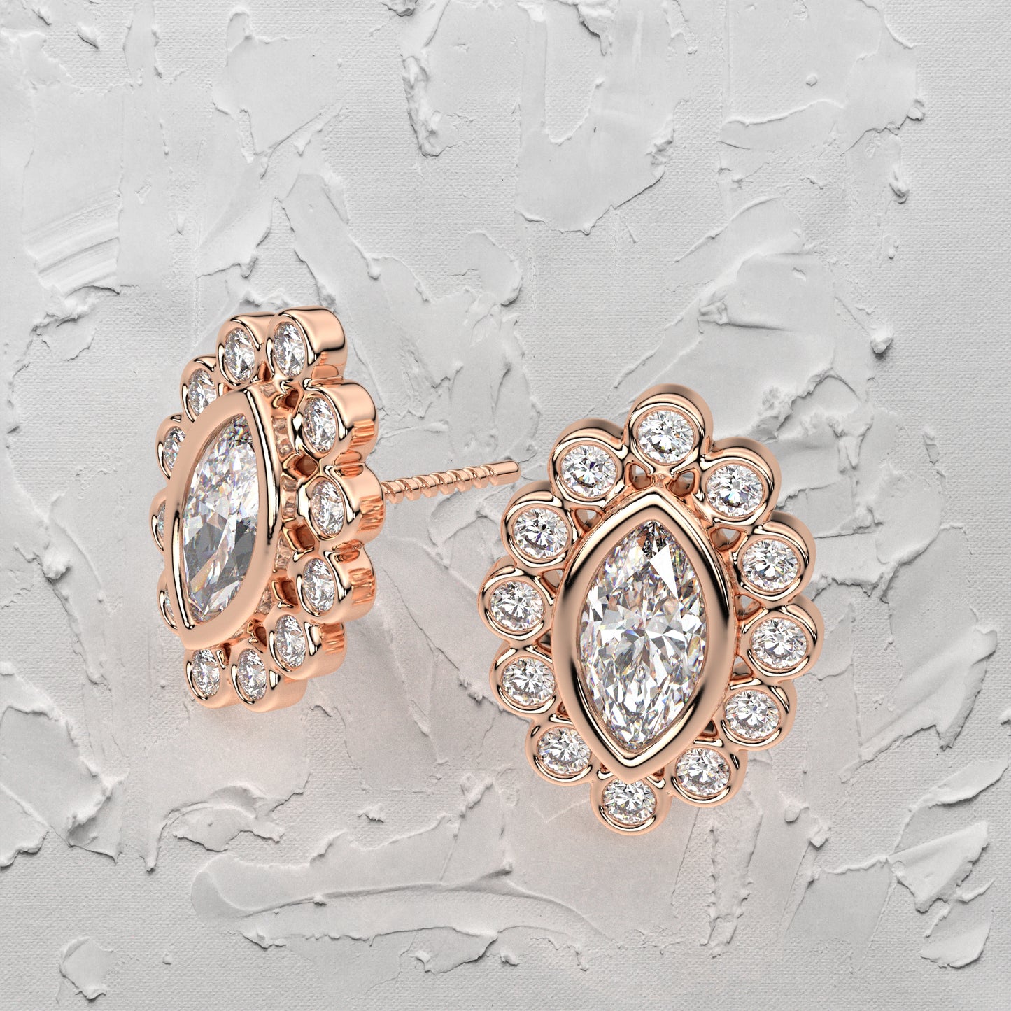Voia Moissanite Diamond 925 Silver Earring