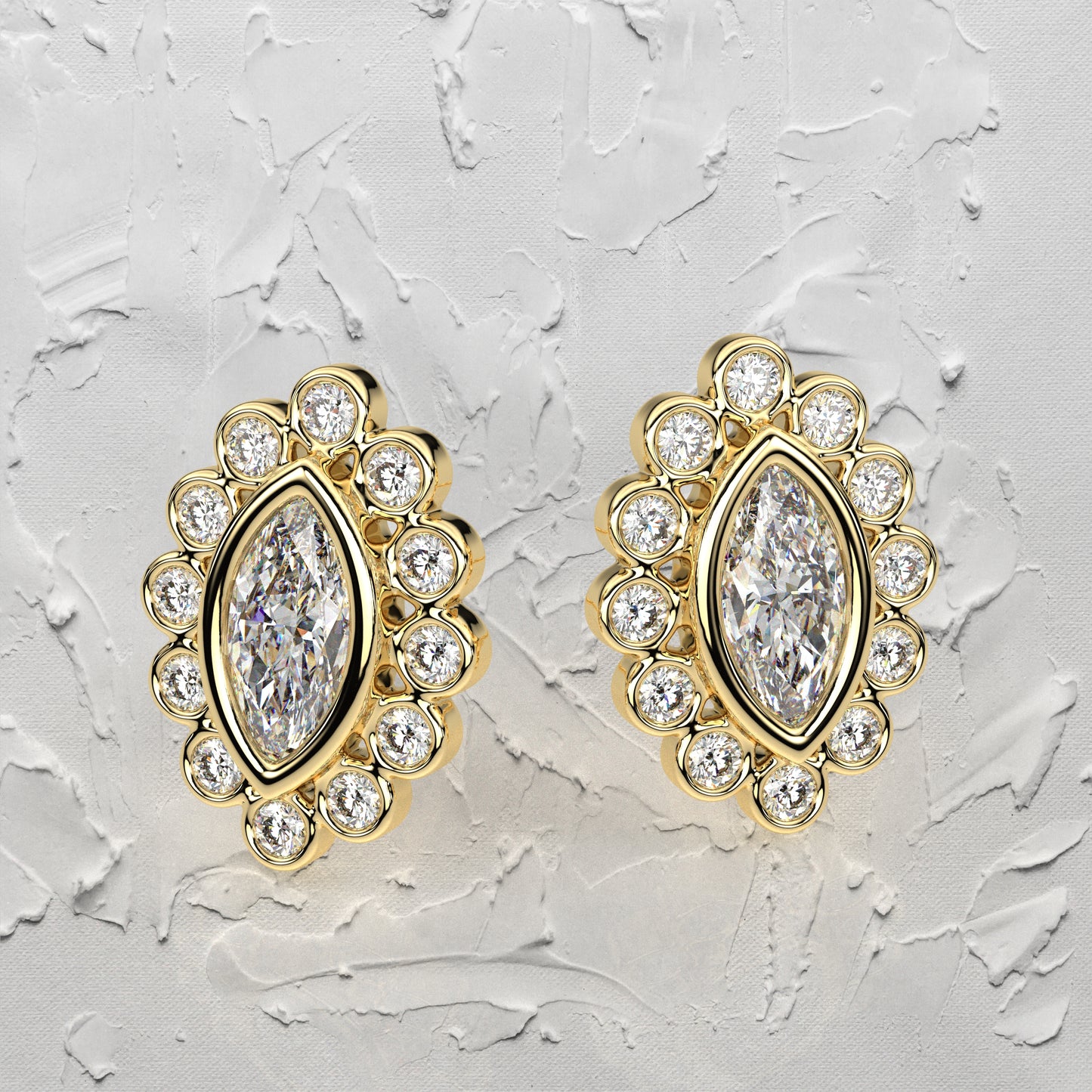 Voia Moissanite Diamond 925 Silver Earring