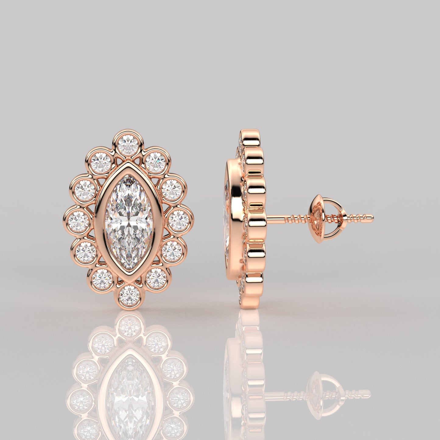 Voia Moissanite Diamond 925 Silver Earring