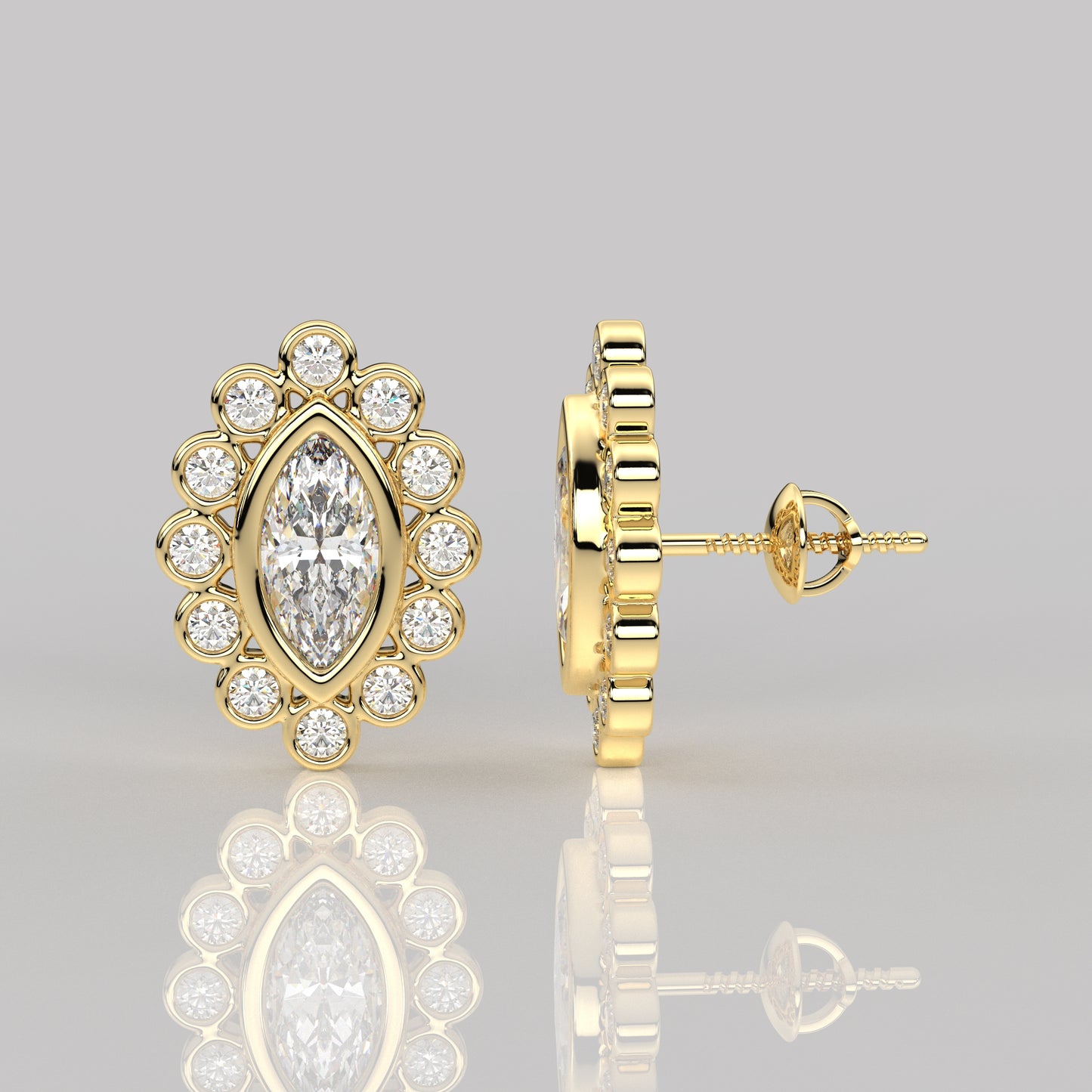 Voia Moissanite Diamond 925 Silver Earring