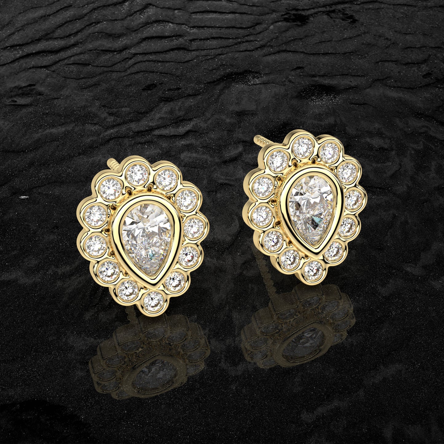 Dishis Moissanite Diamond 925 Silver Earring