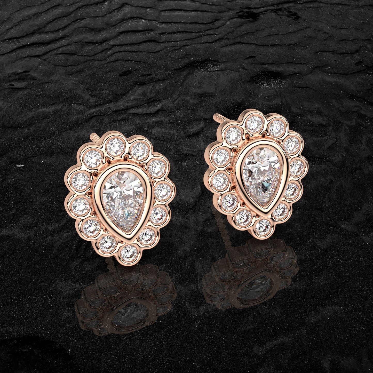 Dishis Moissanite Diamond 925 Silver Earring