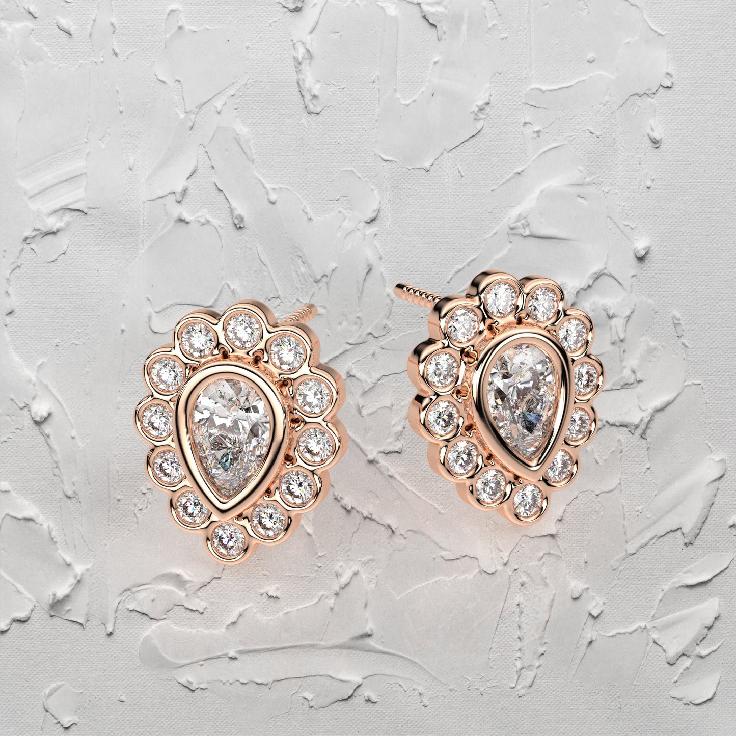 Dishis Moissanite Diamond 925 Silver Earring