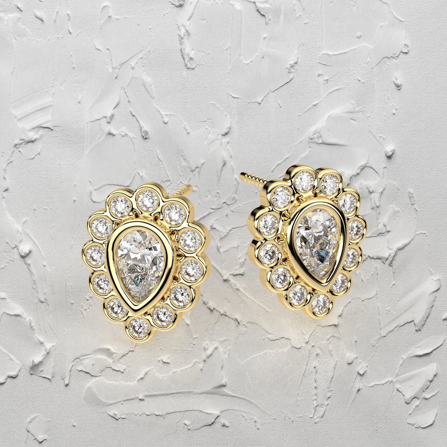 Dishis Moissanite Diamond 925 Silver Earring