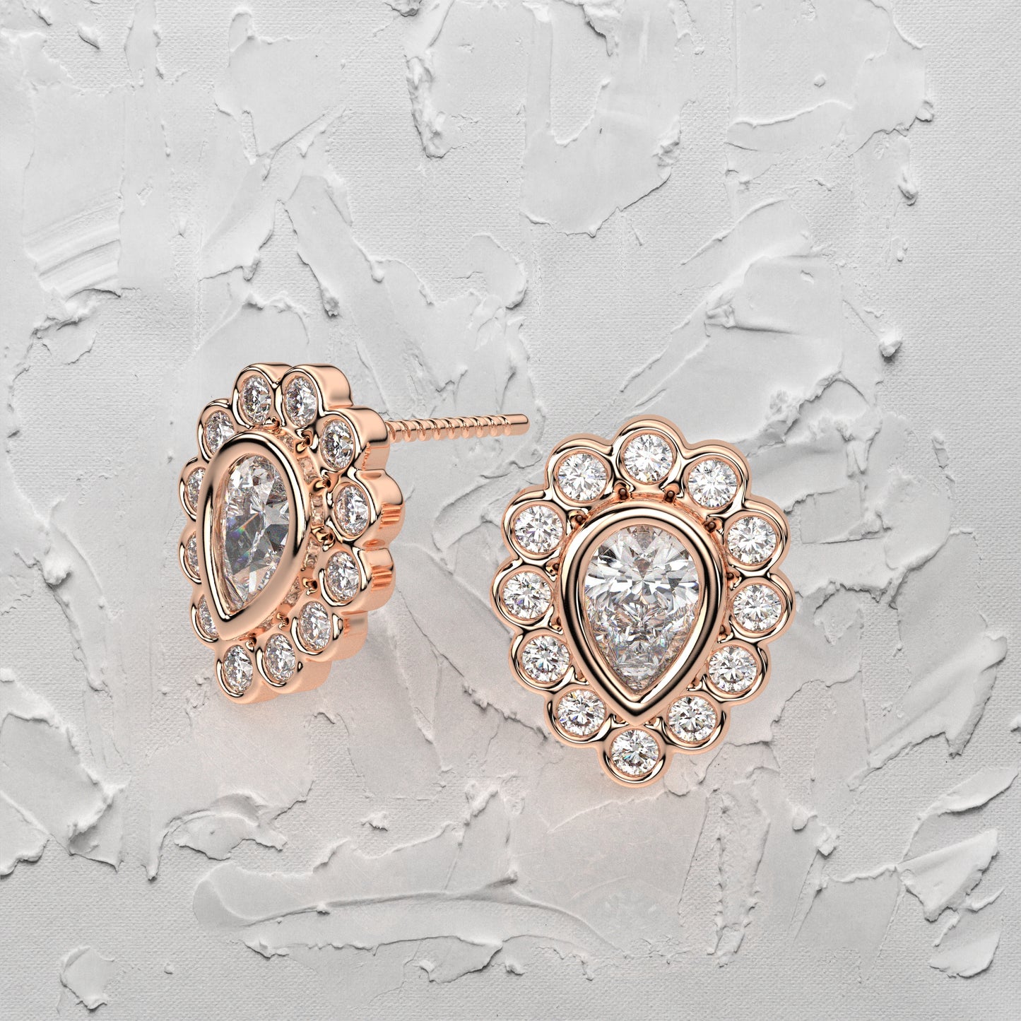 Dishis Moissanite Diamond 925 Silver Earring
